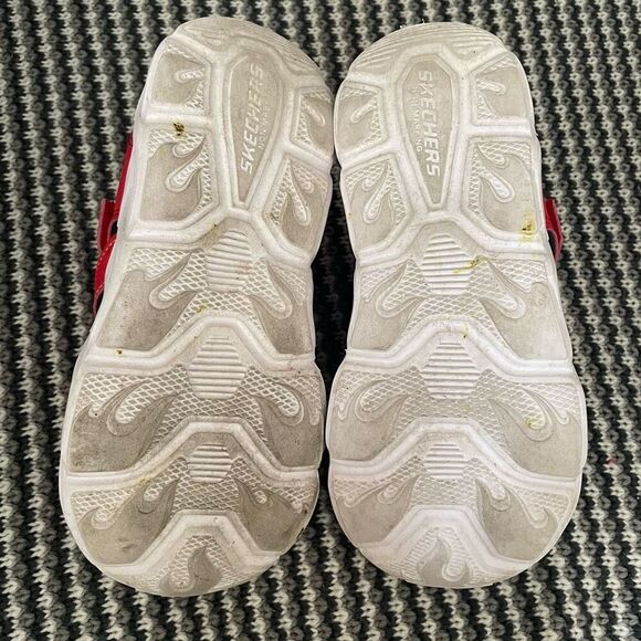 Skechers S-Lights: Thermo-Flash - Hydro-Flare red light up sandal kids size 2 - Picture 10 of 11